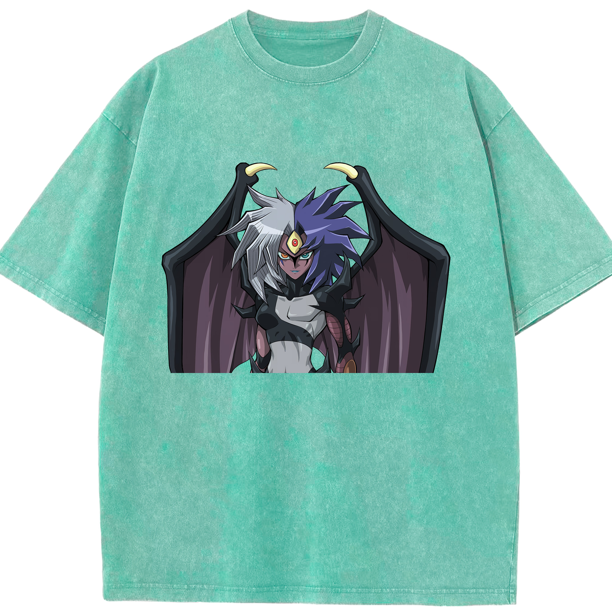 （画像用） 遊☆戯☆王 Yu-Gi-Oh! 綿100% ヴィンテージ風 半袖Tシャツ（フロントプリント）